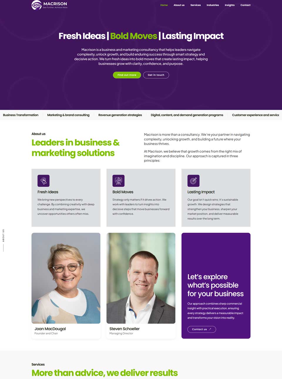 Macrison website