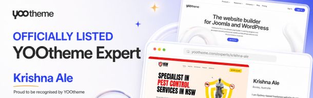Official Recognition: I’m Now a Listed YOOtheme Expert in Australia